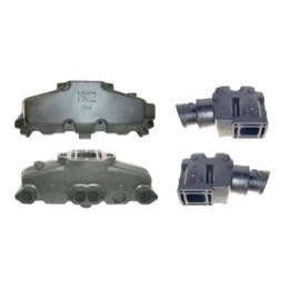 Manifolder & 4" afgangskn� Komplets�t Mercruiser V8