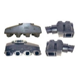 Manifolder & 4" afgangskn� Komplets�t Mercruiser V8